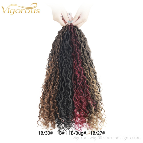 Vigorous yarn crochet machine jumbo braiding hair afro kinky curly hair crochet dreadlocks faux locs synthetic hair extensions